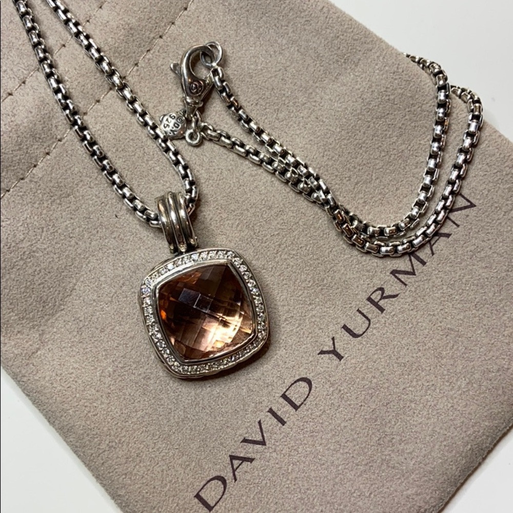 🌺David Yurman Albion 14MM Pendant - Morganite